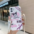 thumbnail image 1 of Sanrio Kuromi-fundas de teléfono con dibujos animados en 3D para iPhone 14, 13, 12, 11 Pro Max, Mini, XR, XS MAX, 8, X, 7, funda de silicona suave anticaída, Y2k, niñas Fivean unisex, 1 of 2