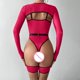 thumbnail image 5 of Gibobby Lenceria mujer sexy Conjunto de Lencería Sexy de Colegiala, Pijamas Caseros Sexy para Mujer, Ropa de Encaje Regalo de Aniversario(Vino, CH), 5 of 5