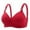 Red, variant on Censtreet Woman's Plus Size Push Up Bra,Comfortable Lift Bras for Women,Breathable Wirefree Solid Color Everyday Underwear