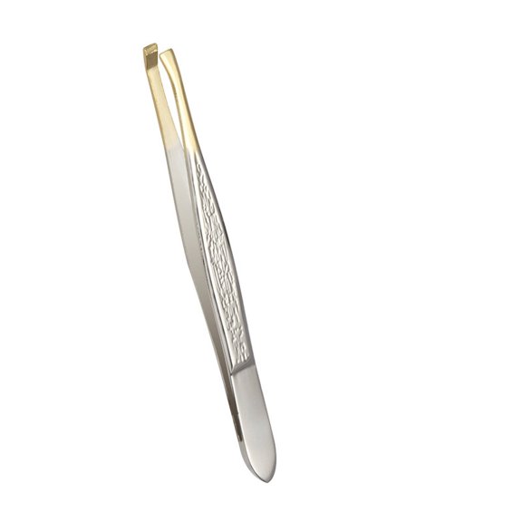 CCOCC Slant Tweezers,High-Quality Stainless Steel Lash Tweezers,Corrosion-Resistant Eyebrow Kit,Style1