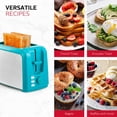 thumbnail image 4 of Holstein Housewares Grille-Pain 2 Tranches, Sarcelle avec 7 Réglages de Brunissage, 4 of 5