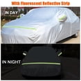 thumbnail image 3 of Car Cover Full Covers with Driver's seat zipper Reflective Strip Sunscreen Protection Dustproof&Waterproof Cover UV Scratch-Resistant for 4X4/SUV Business Car, 3 of 8