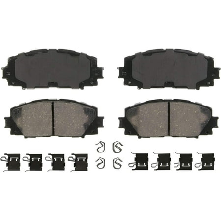 Wagner QS ZD1184 Disc Brake Pad Set, Chamfered Edges for Smooth, Quiet Stops, Fits 2016–2022 Toyota Prius, 2006–2018 Toyota Yaris