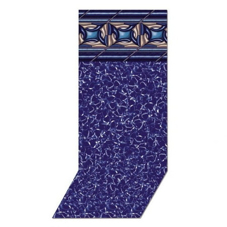 Harris Pool Products Beaded Replacement Liners For Above Ground Swimming Pools – 24’ Round, 48” Wall Height, 20-Gauge – Pacific Diamond.