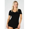 thumbnail image 2 of OTECKA T-Shirt en Coton Supima à Col Rond pour Femmes avec Empiècement Anti-Humidité, 2 of 5