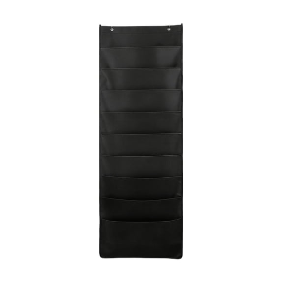 Wall Mount File Organizer, Multi-Pocket Hanging Storage Bag, Easy Access Document Holder, for Home Office Paperwork, Space Saving Portable Organizer, 9 Grids