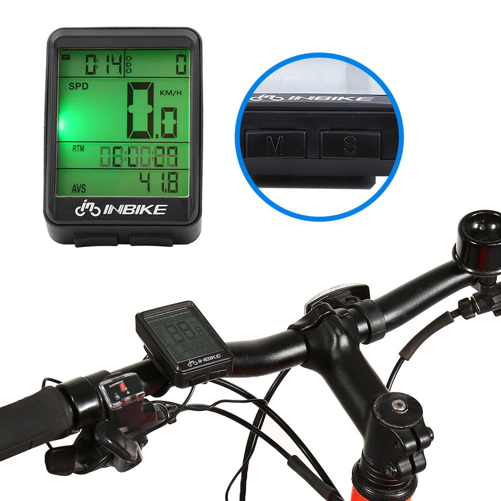 Tebru Portable Lightweight Waterproof Bike Odometer Mountain Bicycle