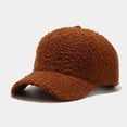 thumbnail image 4 of Gyujnb Lamb Baseball Cap for Warm Winter Visor Hat with Soft Fleece and Adjustable Strap for Daily Outdoor Casual Wear, 4 of 4