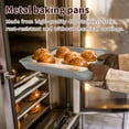 thumbnail image 5 of 14 Pieces Baking Sheet Pan Cookie Sheet Set for Oven Stainless Steel Trays Nonstick Small Serving Tray Cake Toaster Metal Food Trays, for Oven and Dishwasher, 5 of 6