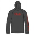 thumbnail image 5 of HUK Vented Pursuit Hoodie Moss, 3XLarge, 5 of 7