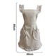 thumbnail image 2 of Retro Adjustable Ruffle Apron With Pockets, Small To Plus Size Ladies, 2 of 5