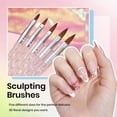 thumbnail image 4 of Set de pinceles para nail art Beetles Gel Polish de 31 piezas con herramientas, 4 of 8