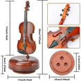 thumbnail image 4 of Caja de música para violín CHAO creativa con base musical giratoria 17 * 6,5 cm, 4 of 5