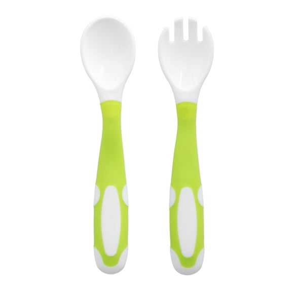 Juego de tenedor y cuchara para bebé Jadeshay Utensilios para bebé