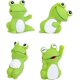 thumbnail image 2 of 4pcs Cute Frog Puppy Squeak Toys Latex Float Water Pool Dog Toys Squeaky For Puppy Interactive Play Pet Toys, 2 of 5