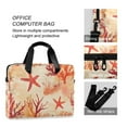 thumbnail image 4 of FORMRS 16" Laptop Sleeve Bag Carrying Case with Handle Travel Shoulder Briefcase, Red Starfish, 4 of 8