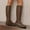 Coffee, variant on Viluyesy Womens Tall Boots, Side Zipper Round Toe Wide Calf Fashion Western Knee High Boots Black
