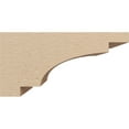thumbnail image 3 of 6"W x 12"D x 6"H Wide Mediterranean Rough Cedar Woodgrain TimberThane Corbel, Primed Tan, 3 of 6