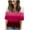 Hot Pink, variant on ZQGJB Tie Dye Shirt Women Cute Summer Short Sleeve V Neck Graphic T-Shirts Loose Lightweight Casual Dressy Pullover Tops Black XXXL