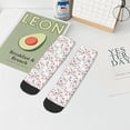 thumbnail image 5 of Salouo Cat Bear Rabbit Pattern Unisex Middle Tube Socks,Middle-Finger Knee High Socks Over The Calf Tube Stocking Crew Stockings for Women and Men Tube Socks, 5 of 8