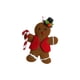 thumbnail image 2 of Adorno navideño de hombre de jengibre para de Navidad, 4 pulgadas de largo, Material suave, lindo colgante de Navidad para decoración de fiesta Estilo A Macarena Estatuilla colgante, 2 of 8