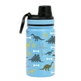 thumbnail image 1 of MIRA 12oz Insulated Kids Water Bottle with Spout Lid & Handle, Stainless Steel, Dinosaurs, 1 of 7