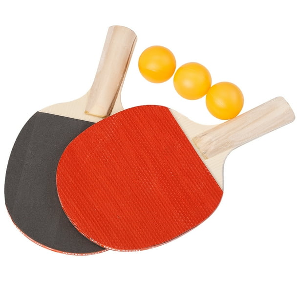 2 Player Ping Pong Paddle Set Includes 2 Ping Pong Rackets and 3 Ping