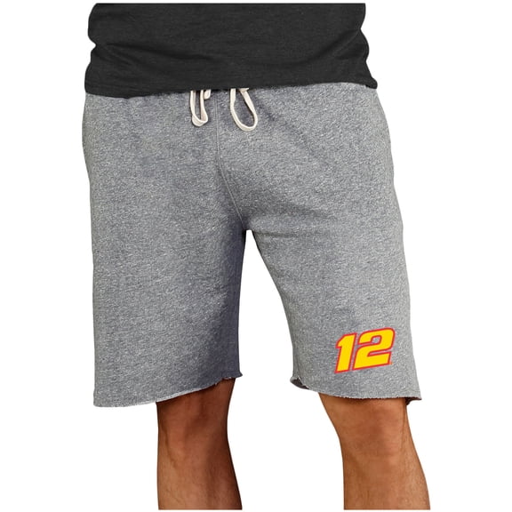 Men's Concepts Sport  Gray Ryan Blaney Mainstream Terry Shorts