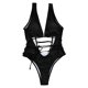 thumbnail image 1 of Gibobby Batas de baño mujeres spa Mujeres Tank Top Bikini traje de baño hueco sexy traje de baño un conjunto hueco traje de baño(Negro,M), 1 of 3