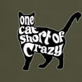 thumbnail image 3 of CafePress - One Cat Short Of Crazy Dark T Shirt - Men's Classic Graphic Cotton T-Shirt, 3 of 4