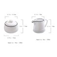 thumbnail image 4 of FUYU White Ceramic Creamer and Sugar Set Coffee Serving Set, 4 of 4
