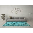 thumbnail image 3 of Ahgly Company Indoor Rectangle Abstract Light Blue Modern Area Rugs, 3' x 5', 3 of 4