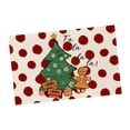 thumbnail image 2 of Mantel individual navideño, posavasos decorativos, reutilizables, fáciles de limpiar, decoración para fiestas navideñas, mantel para cocina y comedor Árbol de Navidad, 2 of 8
