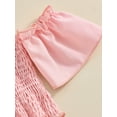thumbnail image 6 of Bagilaanoe 2Pcs Toddler Baby Girls Summer Clothes Short Sleeve Crop Tops + Tulle Tutu Skirt 12M 18M 24M 3T 4T 5T Kids Casual Skirt Set, 6 of 9