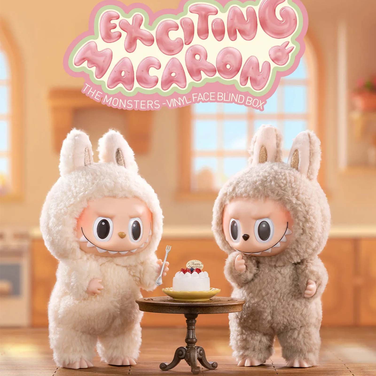 ぬいぐるみ・マスコット LABUBU Exciting Macaron Lychee Berry Labubu The Monsters Exciting Macaron Plush Doll Etciting
