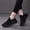 Black, variant on Orthopedic Shoes for Women Spring Wide Non Slip Slip on Mesh Arch Support Sneakers Breathable Closed Toe Work Shoes (Black)
