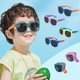 thumbnail image 4 of Gafas de sol con montura cuadrada para niños y niñas, lentes de sol plegables con protección UV 400 para exteriores, 4 of 5