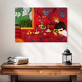 thumbnail image 2 of Elephant Stock Harmony In Red Wall Art - Horizontal Canvas Wall Art - Living Room Wall Decor - People Canvas - Red And Black Decor By Henri Matisse - 24" x 16", 2 of 8