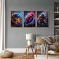 thumbnail image 3 of American Football Wall Hieng Trendy Cool Pop Sports Canvas Wall Decor Graffiti Rugby Colorful Posters Pictures Sport Fans Gaming Boy Room Inspirational Watercolour Painting Prints, 3 of 6