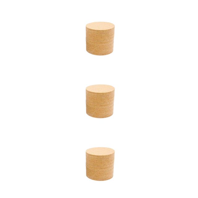 Inteprter Paquete de 10 posavasos de corcho autoadhesivos redondos de para dormitorio, alfombrillas para muebles, hojas de respaldo DIY, Type1 NO1