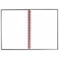 thumbnail image 3 of Cuaderno de negocios Black n Red - 70 hojas - Encuadernación con alambre - Peso base de 24 lb - A5 - 5 7/8 x 8 1/4 - Papel blanco - Carpeta roja - Cubierta de polipropileno negro - Cubierta perforada, 3 of 5