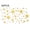 gold, variant on Wiywef 82pcs Silver Acrylic Star Mirror Wall Sticker Waterproof 3D Decals for Living Room Bedroom Home Decor