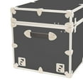 thumbnail image 3 of Rhino Trunk & Case XXL Leather Embossed Vinyl Trunk, College, Home & Office Storage 36"x18"x18" (Slate), 3 of 5