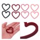 thumbnail image 3 of 12 Uds. Colgante de corazón, abalorio de corazón hueco, fabricación de joyas, colgantes de abalorios HOMEMAXS MX16341887, 3 of 5