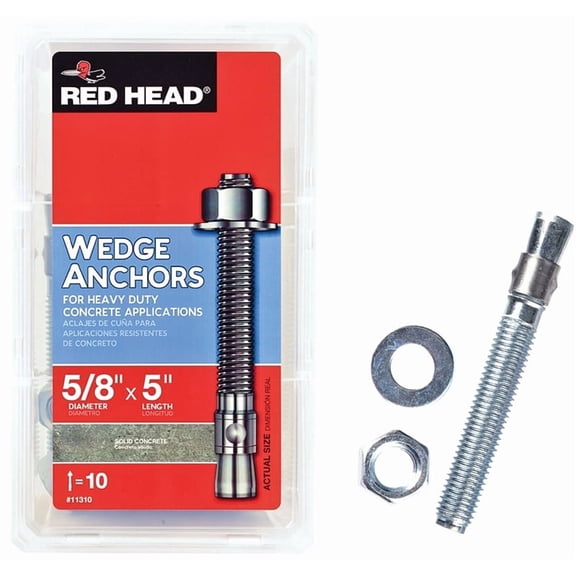Red Head 12310 Truebolt Wedge Anchor, Steel