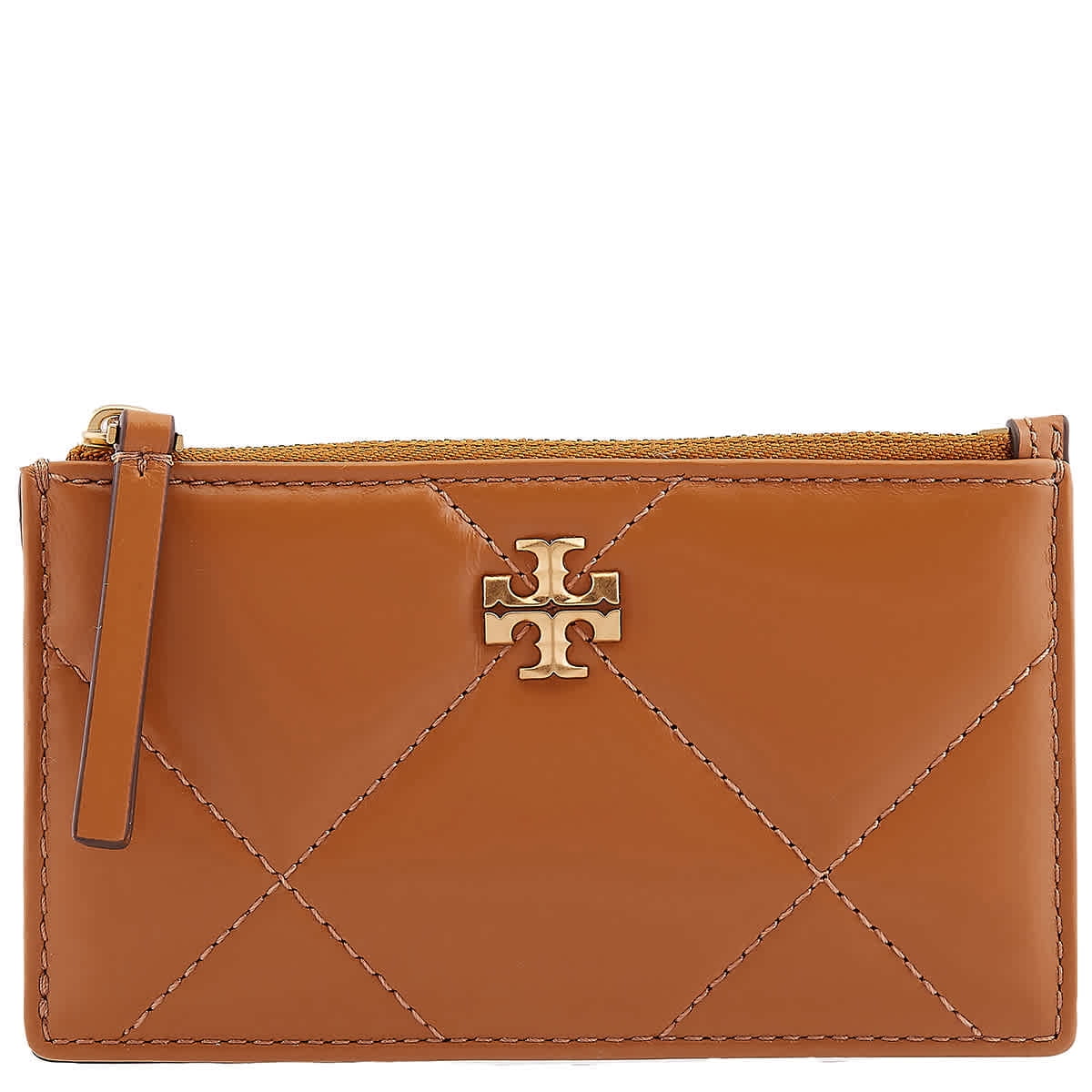 Tory Burch Emerson Saffiano Leather Zip Card Case (Yarrow