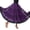 Purple-Skirt, variant on Womens Dance Skirts Color Block Layered Flared Maxi Performance Spanish Festival Skirt Black L