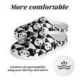 thumbnail image 6 of Daiia Cute Panda (3) Print Women’s Fuzzy Slippers Memory Foam Lightweight House Shoes Cozy Loafer Flannel House Shoes-39/40, 6 of 7