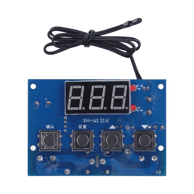 Risegun Controlador De Temperatura Universal XH-W1316 + Control De Aceleración Controlador De Temperatura De Salida De Relé De 2 Vías Alarma Alta Y Baja