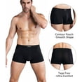 thumbnail image 4 of wirarpa Mens Underwear Modal Trunk Boxer Briefs Short Leg 4 Pack Sizes S-3XL, 4 of 6